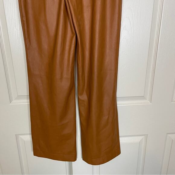7 For All Mankind Faux Leather Pleated Trousers - Picture 6 of 10
